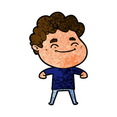 cartoon friendly man