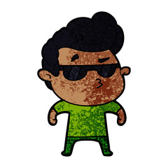 cartoon cool guy