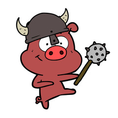 cartoon pig pointing