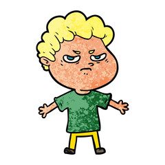 cartoon angry man