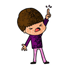 cartoon stressed man