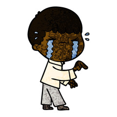 cartoon man crying