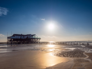 Fototapeta premium St. Peter-Ording: Wrażenia na Morzu Północnym