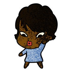 cartoon woman