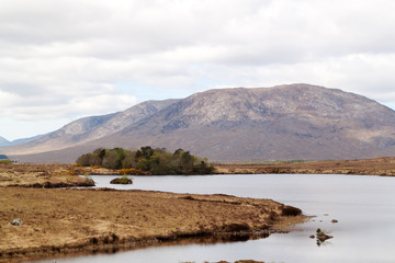 Connemara lake and mountains in Co. Mayo, Ireland