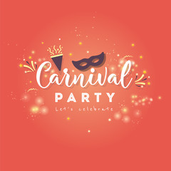 Carnival colorful poster.Vector illustration