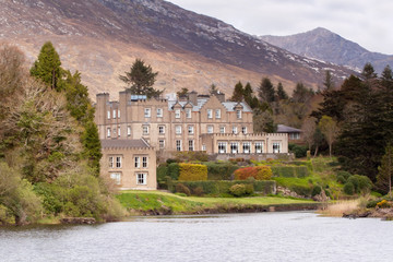 Irish castle in Connemara mountains - Ireland