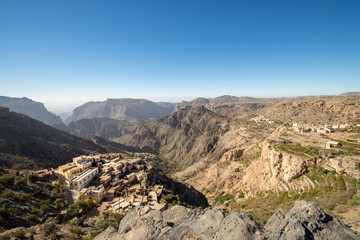 Diana Viewpoint Oman Mountains at Jabal Akhdar Al Hajar Mountains