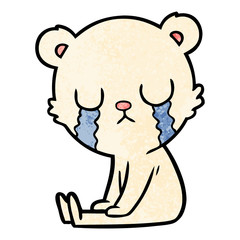 crying polar bear cartoon
