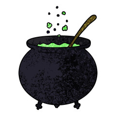 cartoon witch cauldron