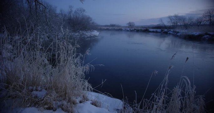 冬 釧路湿原の朝