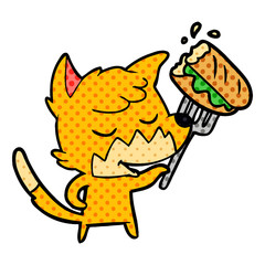 friendly cartoon fox