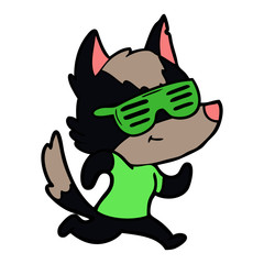 cool cartoon wolf