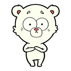 Naklejka premium polar bear cartoon