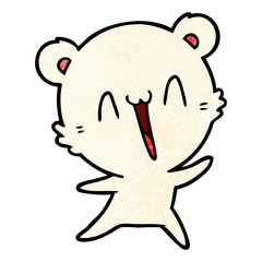 happy polar bear cartoon