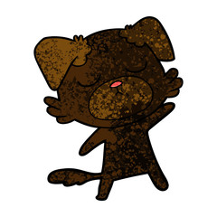 cute cartoon dog