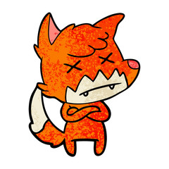 cartoon dead fox