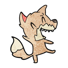 laughing fox cartoon