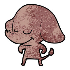 cartoon smiling elephant