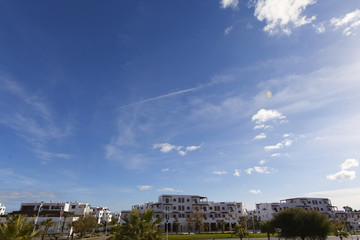 Obraz premium The nature and the city in tetouane, morocco, Panoramic View of city landscape