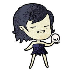 cartoon undead vampire girl