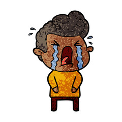 cartoon crying man