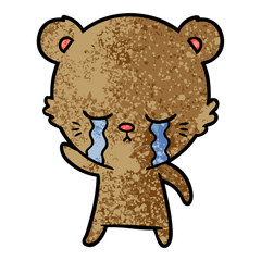 crying cartoon bear