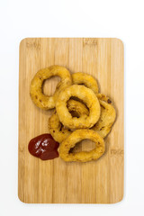 Fast food Homemade Crunchy Fried onion rings
