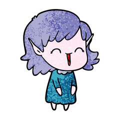 cartoon elf girl