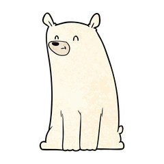happy polar bear cartoon