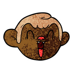 cartoon monkey face