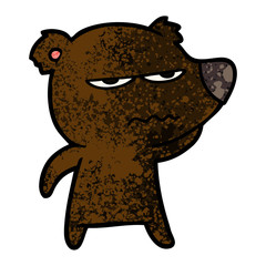 angry bear cartoon