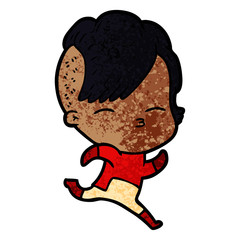 cartoon girl wearing futuristic clothes