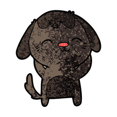 happy cartoon dog