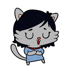 cartoon cat girl