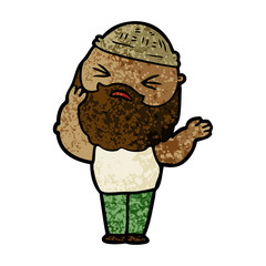 cartoon man with beard
