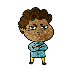 cartoon angry man
