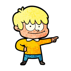 Obraz premium happy cartoon man