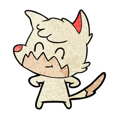 cartoon friendly fox