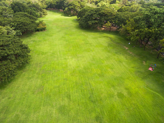 Aerial view of beautiful park
