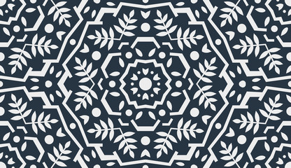 Abstract Oriental Pattern. Modern Shape. Endless Vector.