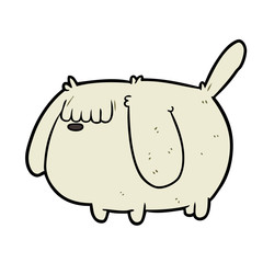 cute funny cartoon dog