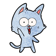 funny cartoon cat