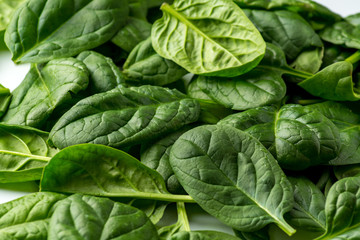 spinach on white background