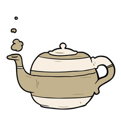 cartoon tea pot
