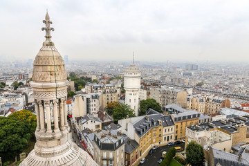 Fototapeta na wymiar Paris View from Sacre Coeur Basilica