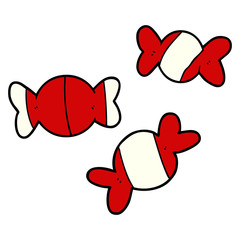 cartoon wrapped candy