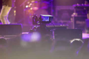 Camera monitor recording in live concert