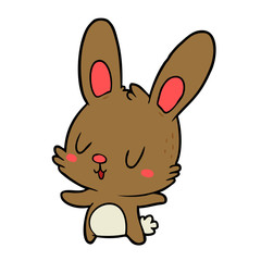 cute cartoon rabbit