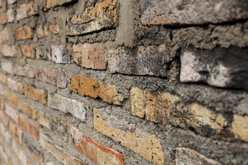 multiple brick wall